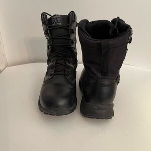 Men’s Black Timberland Leather Boots